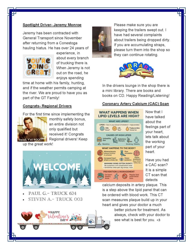 General Transport February 2026 Newsletter